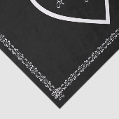 Personalisiertes Hochzeitszettel Seidenpapier (Ausschnitt)