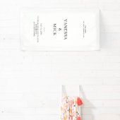 Personalisiertes Hochzeitwillkommenes Party Banner (InSitu)