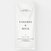 Personalisiertes Hochzeitwillkommenes Party Banner (Vertikal)