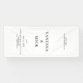 Personalisiertes Hochzeitwillkommenes Party Banner (Horizontal)