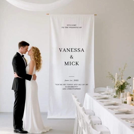 Personalisiertes Hochzeitwillkommenes Party Banner