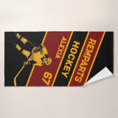 Personalisiertes Hockey-Badetuch Badehandtuch (Badehandtuch)