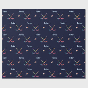 Personalisiertes Hockey-Geschenkpapier Geschenkpapier