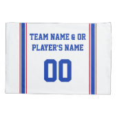 Personalisiertes Hockey-Kissen-Kasten-Set oder Kissenbezug (Rückseite-Links)