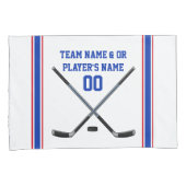 Personalisiertes Hockey-Kissen-Kasten-Set oder Kissenbezug (Vorderseite-Rechts)