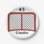 Personalisiertes Hockey Pappteller (Vorderseite)