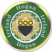 Personalisiertes Hogan Shield & Celtic Cross Aufkleber (Vorderseite)
