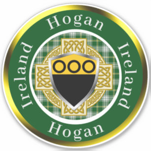 Personalisiertes Hogan Shield & Celtic Cross Aufkleber