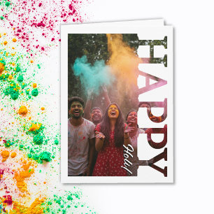 personalisiertes Holi-Foto, Festival der Farben In Karte