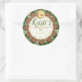 Personalisiertes Holiday Baking Lebkuchen Runder Aufkleber (Tasche)
