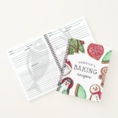 Personalisiertes Holiday Cookie Backrezeption Notizblock (Innenseite)