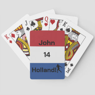 Personalisiertes Holland Flag Football Spiel Spielkarten