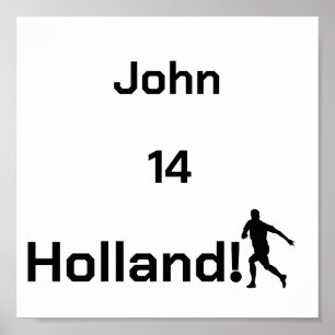 Personalisiertes Holland-Fußballspieler-Tribut Poster