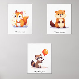 Personalisiertes Holz Kinderzimmer Zimmerdekor Bilderwand Sets