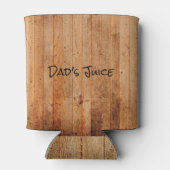 Personalisiertes Holz Rustikaler Country Brown Bla Dosenkühler (Rückseite)
