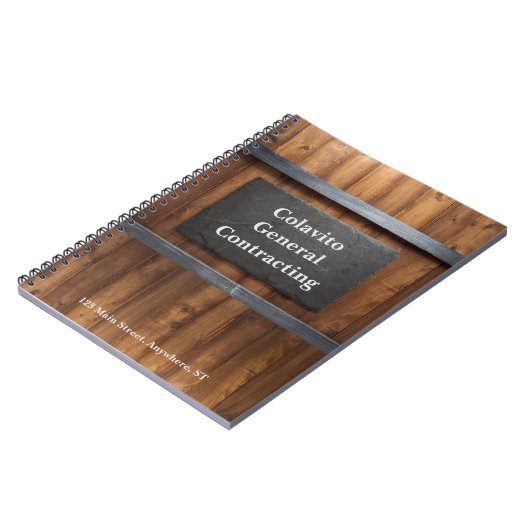 Personalisiertes Holz-u. Notizblock (Linke Seite)