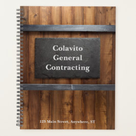 Personalisiertes Holz- und Schiefergeschäft Planer