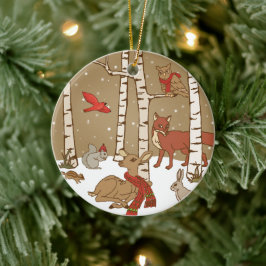 Personalisiertes Holz Weihnachtsgeschenk Keramik O Ornament