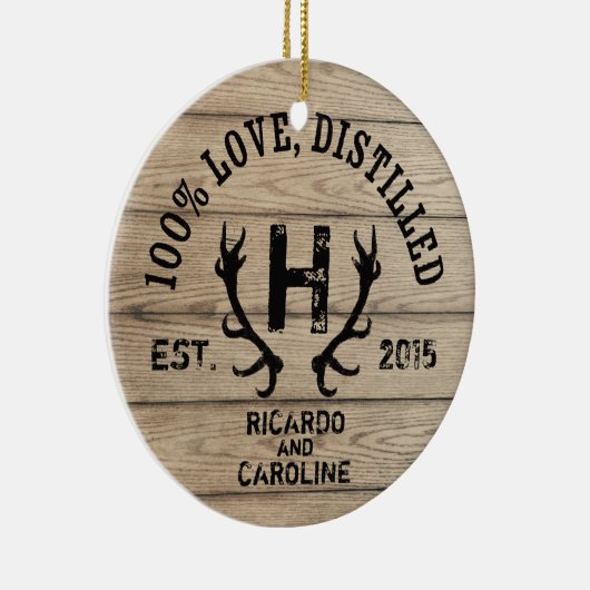 Personalisiertes hölzernes keramikornament (Rechts)