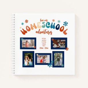 Personalisiertes Homeschool Foto Collage Scrapbook Notizblock