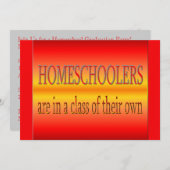 Personalisiertes Homeschoolers Abschluss-Party Einladung (Vorne/Hinten)