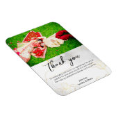 Personalisiertes horizontales Foto vielen Dank Magnet (Rechte Seite)