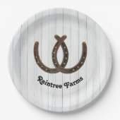 Personalisiertes Horseshoe Pappteller (Vorderseite)