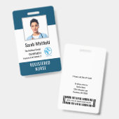 Personalisiertes Hospital-Logo und Mitarbeiter-Fot Ausweis (Vorder- & Rückseite)
