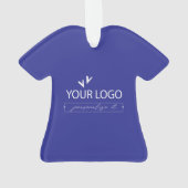 Personalisiertes Hospital-Logo und Name Weihnachte Ornament (Rückseite)