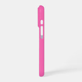 Personalisiertes Hot Pink iPhone-Case mit individu iPhone Hülle (Linke Seite)