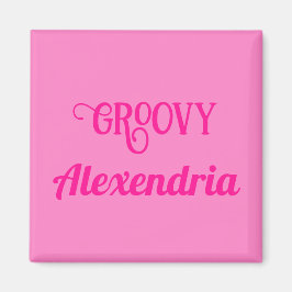 Personalisiertes Hot Pink Magnet