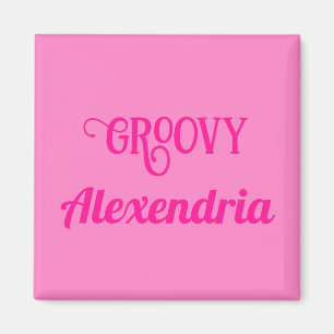 Personalisiertes Hot Pink Magnet
