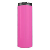 Personalisiertes Hot-Pink-Monogramm Thermosbecher (Rückseite)