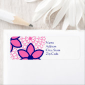 Personalisiertes Hot Pink und Navy Blau Moderne Bl (Insitu)