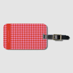 Personalisiertes Hounds Tooth  Gepäckanhänger