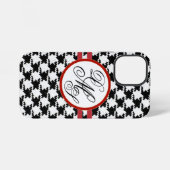 Personalisiertes Houndstooth iPhone-Case iPhone Hülle (Rückseite (Horizontal))