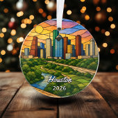 Personalisiertes Houston-Acrylabzeichen, Benutzerd Ornament