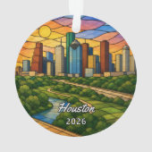 Personalisiertes Houston-Acrylabzeichen, Benutzerd Ornament (Rückseite)