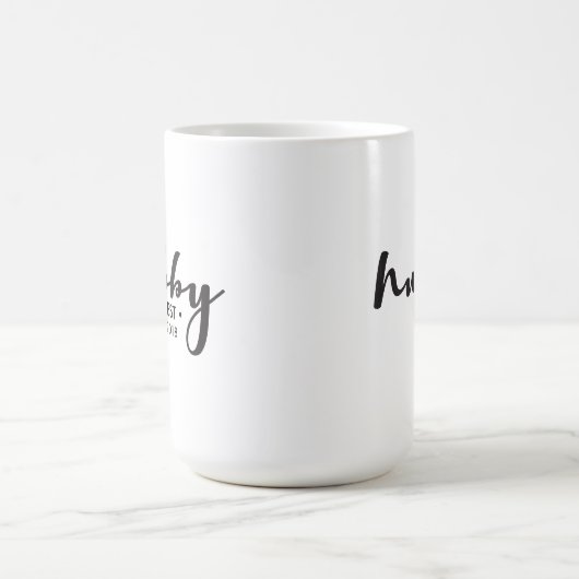 Personalisiertes Hubby-Skript im etablierten Jahr Verwandlungstasse (Zentrum)