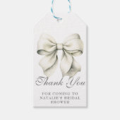 Personalisiertes Hübsch Bow Brautparty Vielen Dank Geschenkanhänger (Vorderseite)