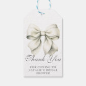 Personalisiertes Hübsch Bow Brautparty Vielen Dank Geschenkanhänger (Rückseite)