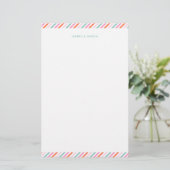 Personalisiertes hübsches bunter Briefpapier (Stehend Vorderseite)