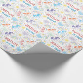 Personalisiertes Hübsches Little Unicorns Wrapping Geschenkpapier (Ecke)