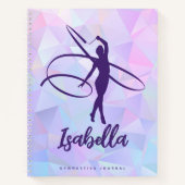 Personalisiertes Hübsches Pink Gymnastics Journal Notizblock (Vorderseite)