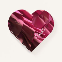 Personalisiertes Hübsches Rosa Ruffles Muster Mode Notizblock