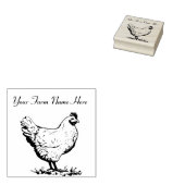Personalisiertes Huhn Gummistempel (Stempel)