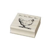 Personalisiertes Huhn Gummistempel (Stempel)
