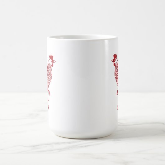 Personalisiertes Hühnchen Kaffeetasse (Mittel)