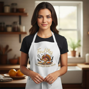 Personalisiertes "Hühner-Spiel" Lustiges Erntedank Schürze