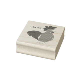 Personalisiertes Hühnerdesign Gummistempel